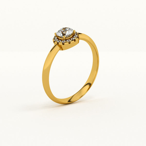 Ethereal Bloom Lab-Grown Diamond + Gold Vermeil Ring | 0.30 / 0.08 carat