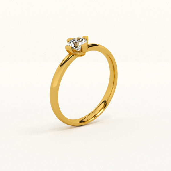 Eternal Grace Lab-Grown Diamond + Gold Vermeil Ring | 0.36 carat