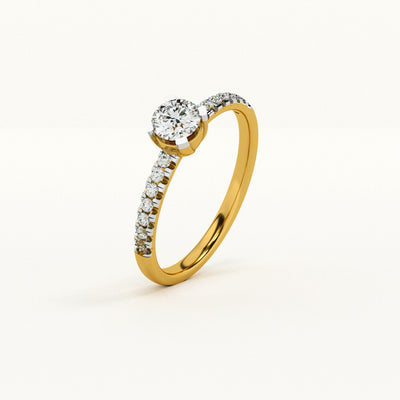 Golden Glow Lab-Grown Diamond Customizable Ring