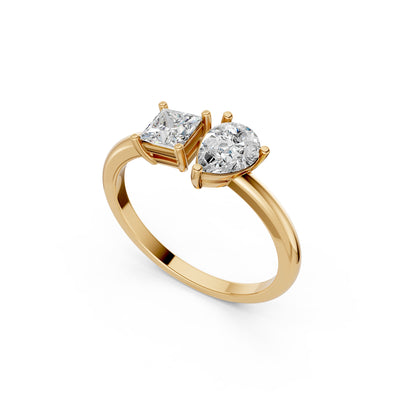 Classic Solitaire Duo 9KT Lab Grown Diamond Ring