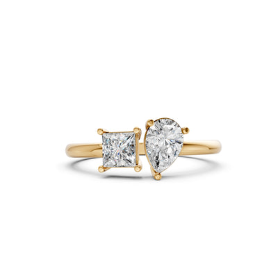 Classic Solitaire Duo 9KT Lab Grown Diamond Ring