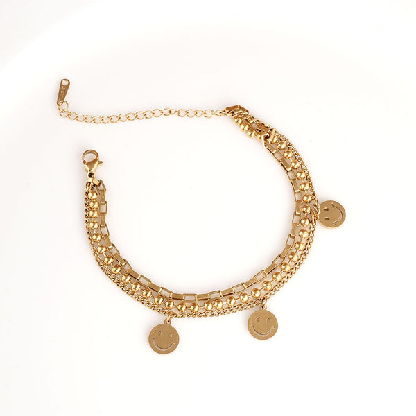 Golden Gleam Charm Bracelet