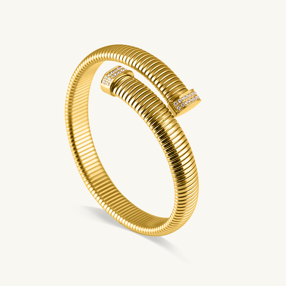 Serpentine Elegance Wraparound Cuff