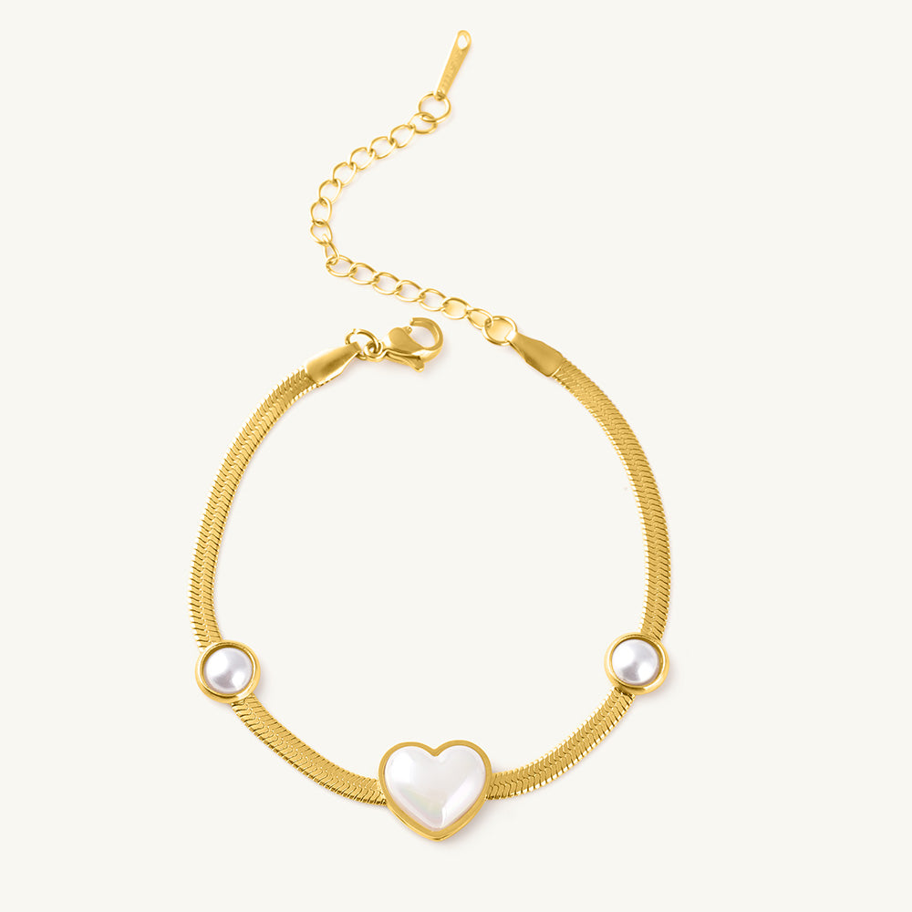Lunar Heart Gems Bracelet
