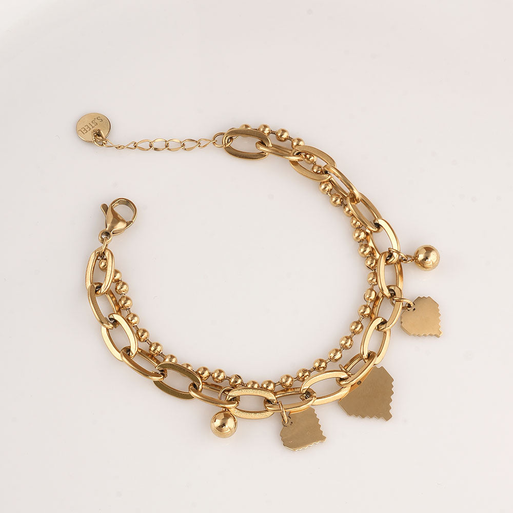 Incandescent Heart Tangle Bracelet