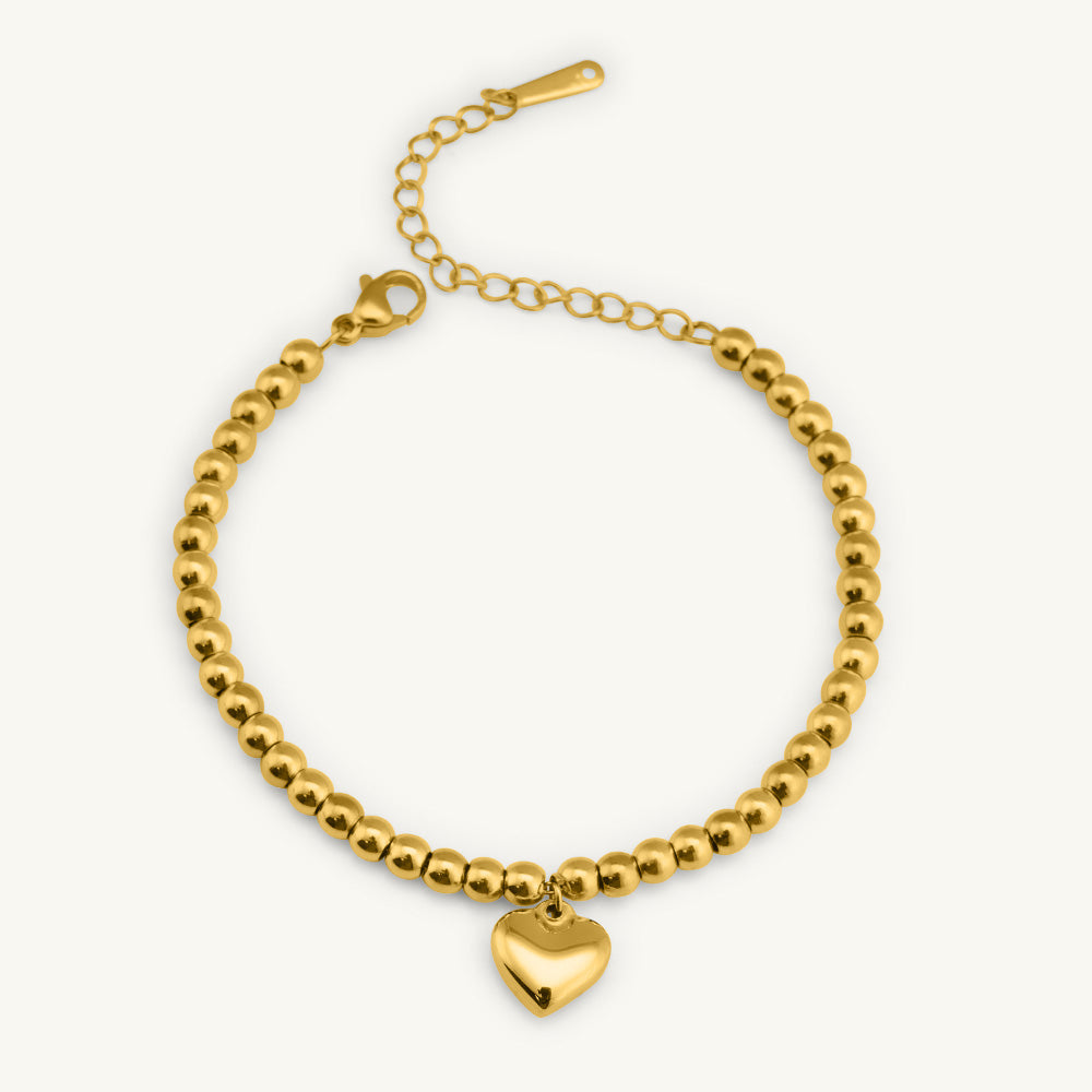 Love's Luminescent Heart Charm Bracelet