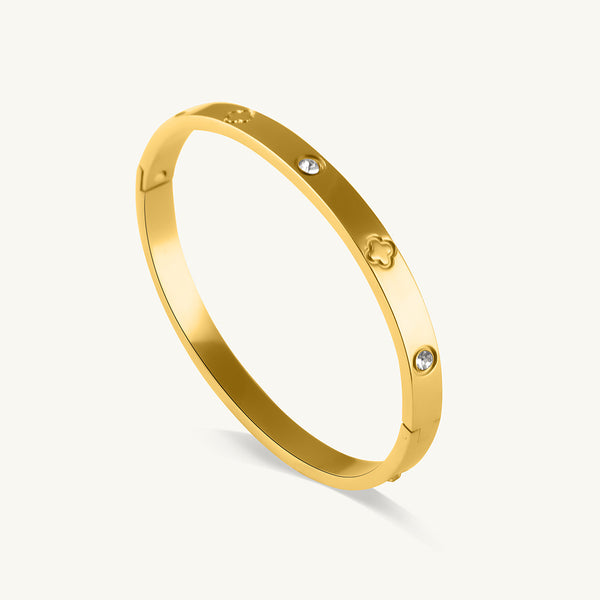 Golden Love Motif Cuff