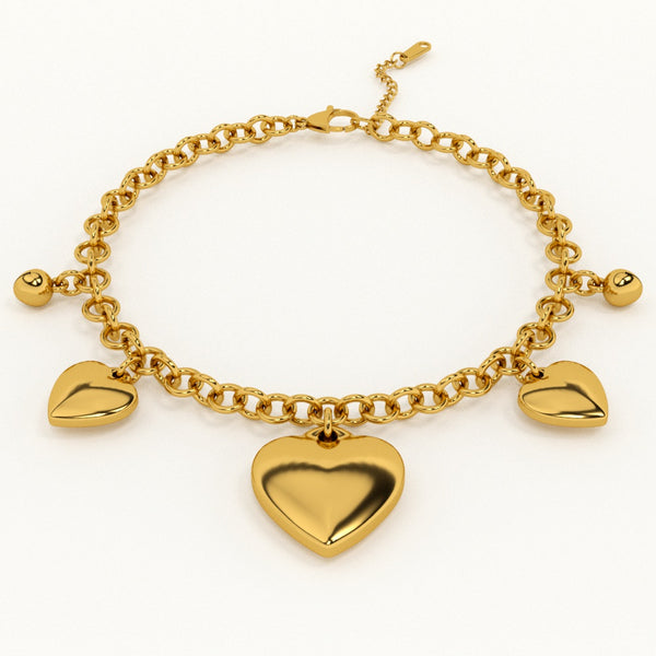 Multiple Love Charm Bracelet - Image 1