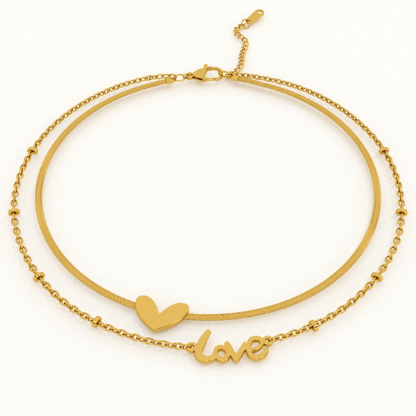 Heartfelt "Love" Strand Bracelet - Image 1
