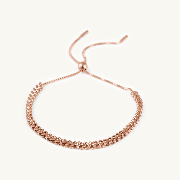 Patterned Weave Chain Bracelet