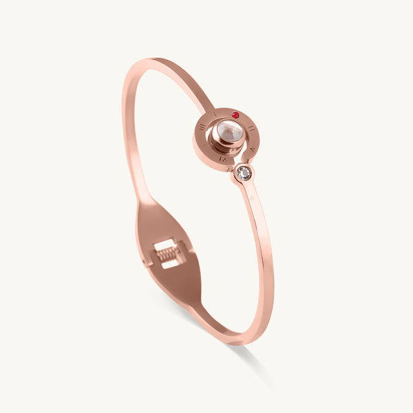 Golden Circular Accent Bangle
