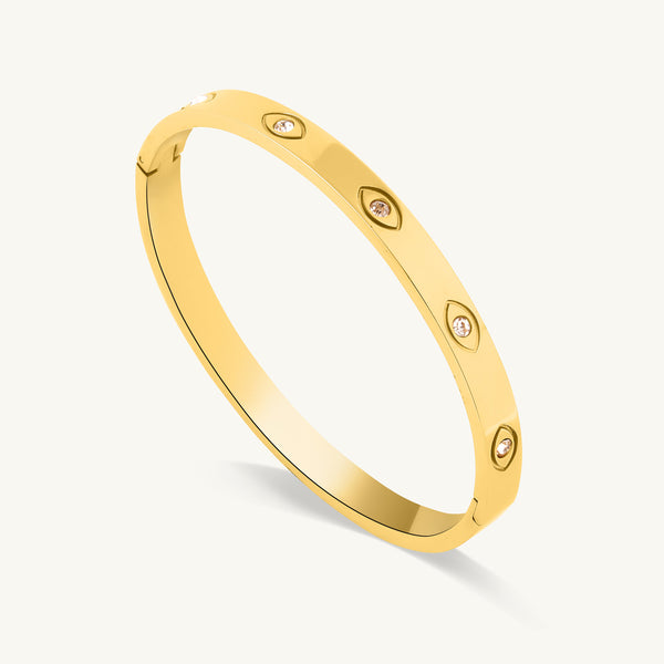 Minimal Glam Crystal-Accent Bracelet