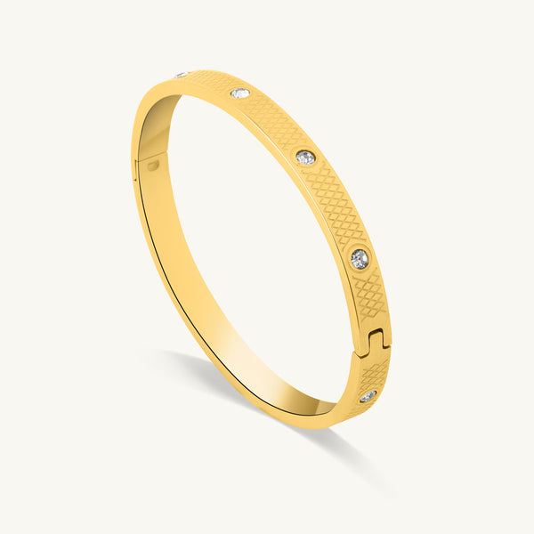 Textured Elegance Stone Kada