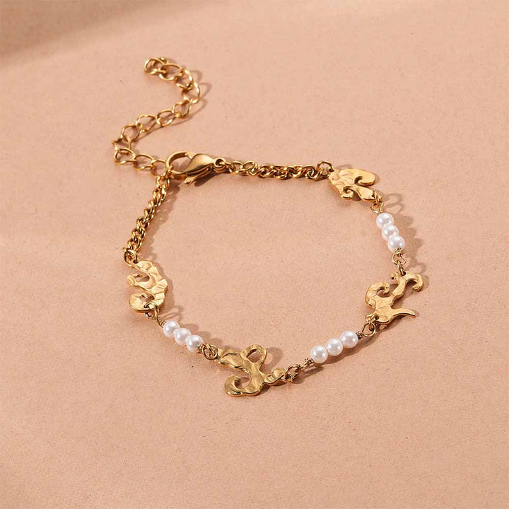 Pearl Chain Bracelet-2