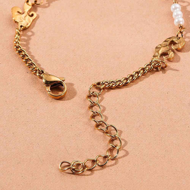 Pearl Chain Bracelet-5