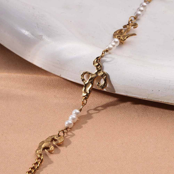 Pearl Chain Bracelet-4