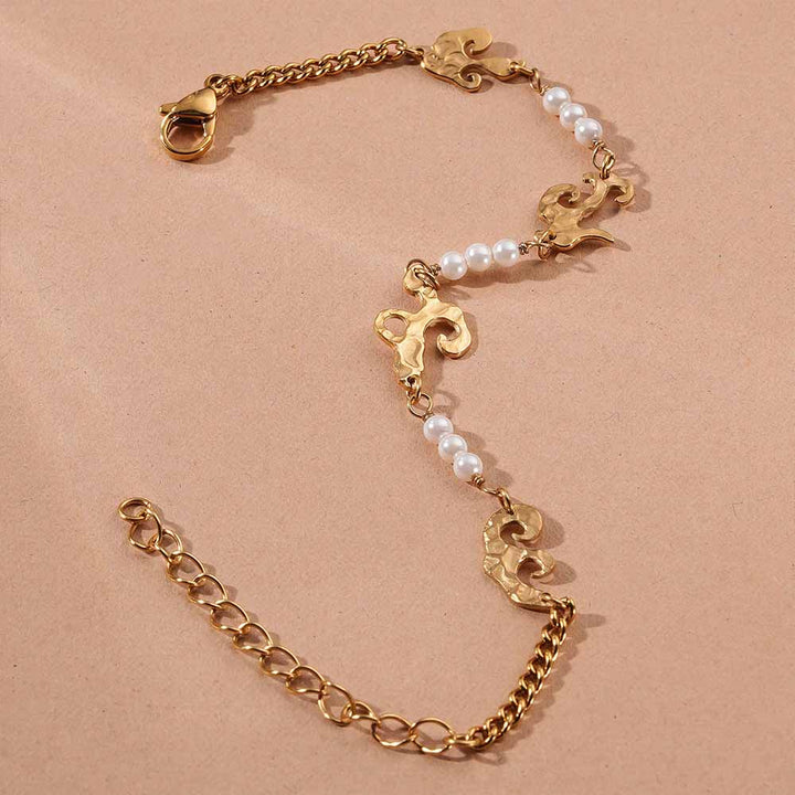 Pearl Chain Bracelet-3