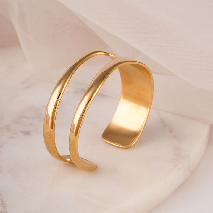 Statement Metal Cuff Bracelet-2