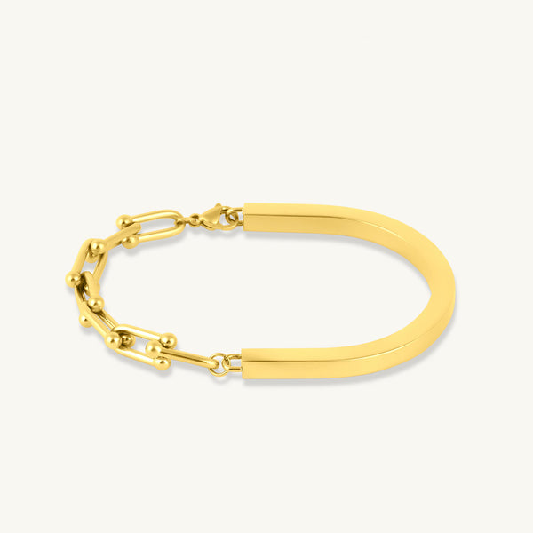 Half Link & Solid Bracelet