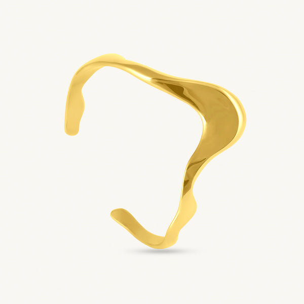 Wavy Edge Cuff Bracelet-1