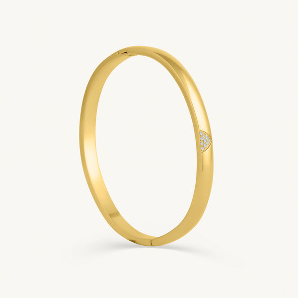 Shiny Tiny Stone Bangle Bracelet - Image 1