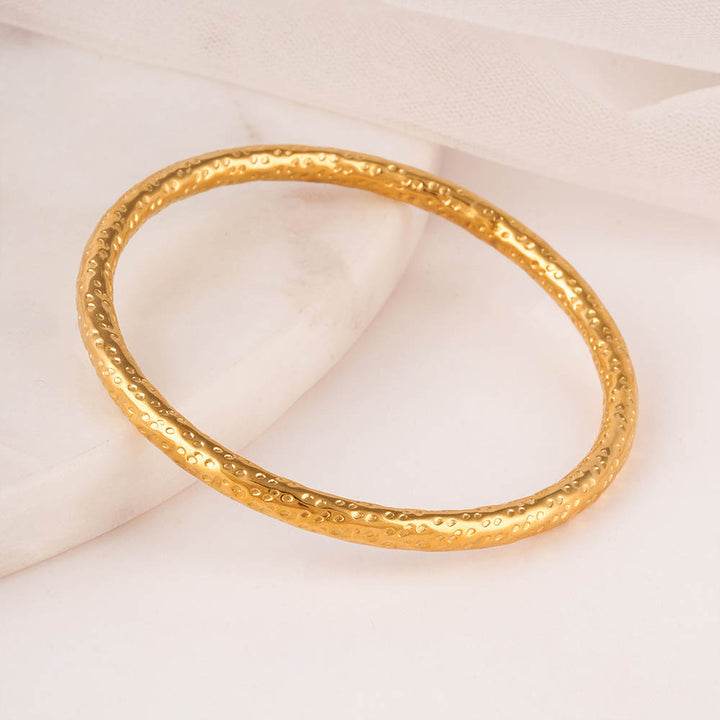 Engraved Dots Bangle Bracelet-4