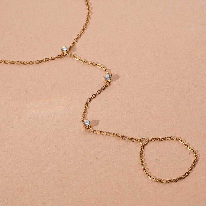Delicate Chain Hand Harness Bracelet-2