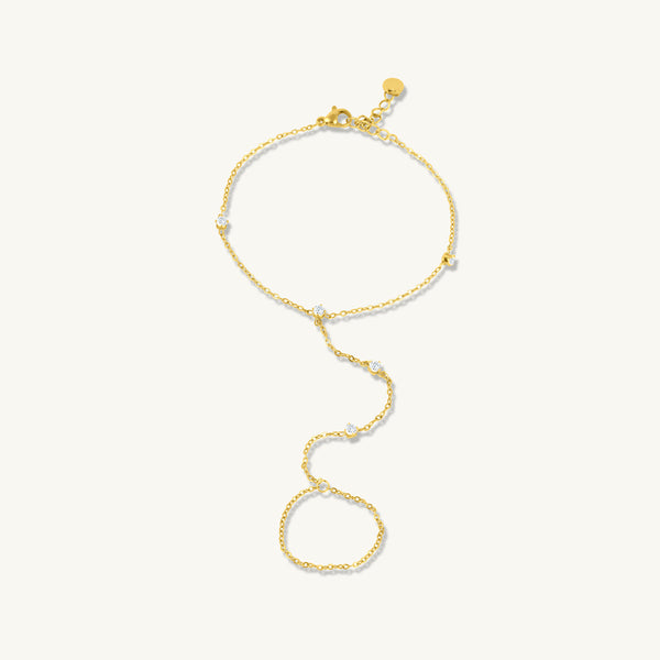Delicate Chain Hand Harness Bracelet - Image 1