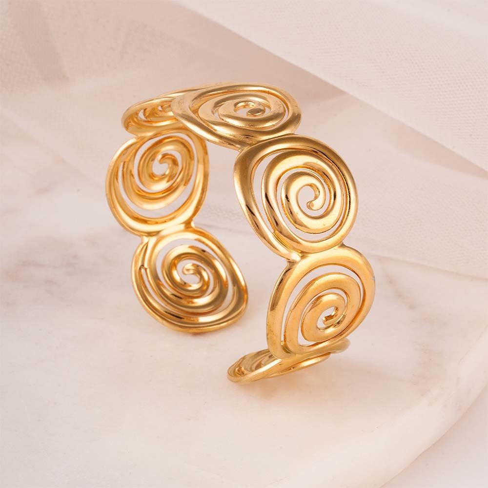 Chunky Swirl Cuff Bracelet - view 4