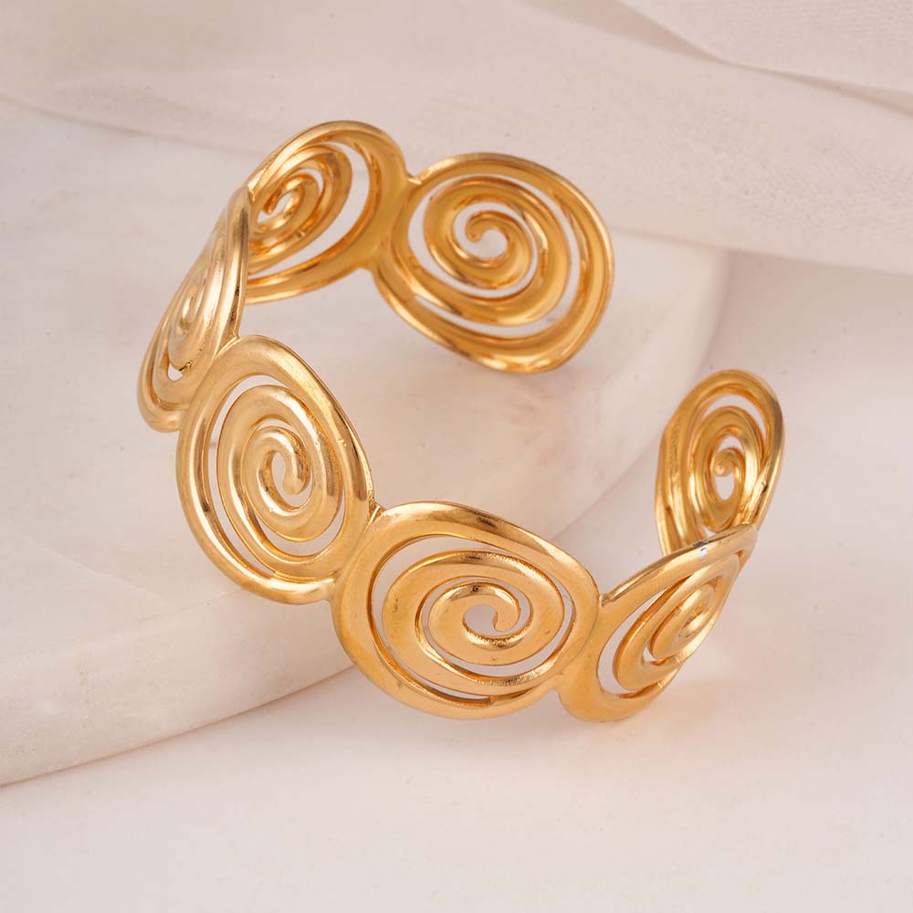 Chunky Swirl Cuff Bracelet - view 3