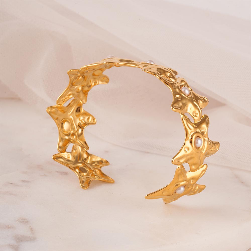 Cosmic Edge Cuff Bracelet - view 5