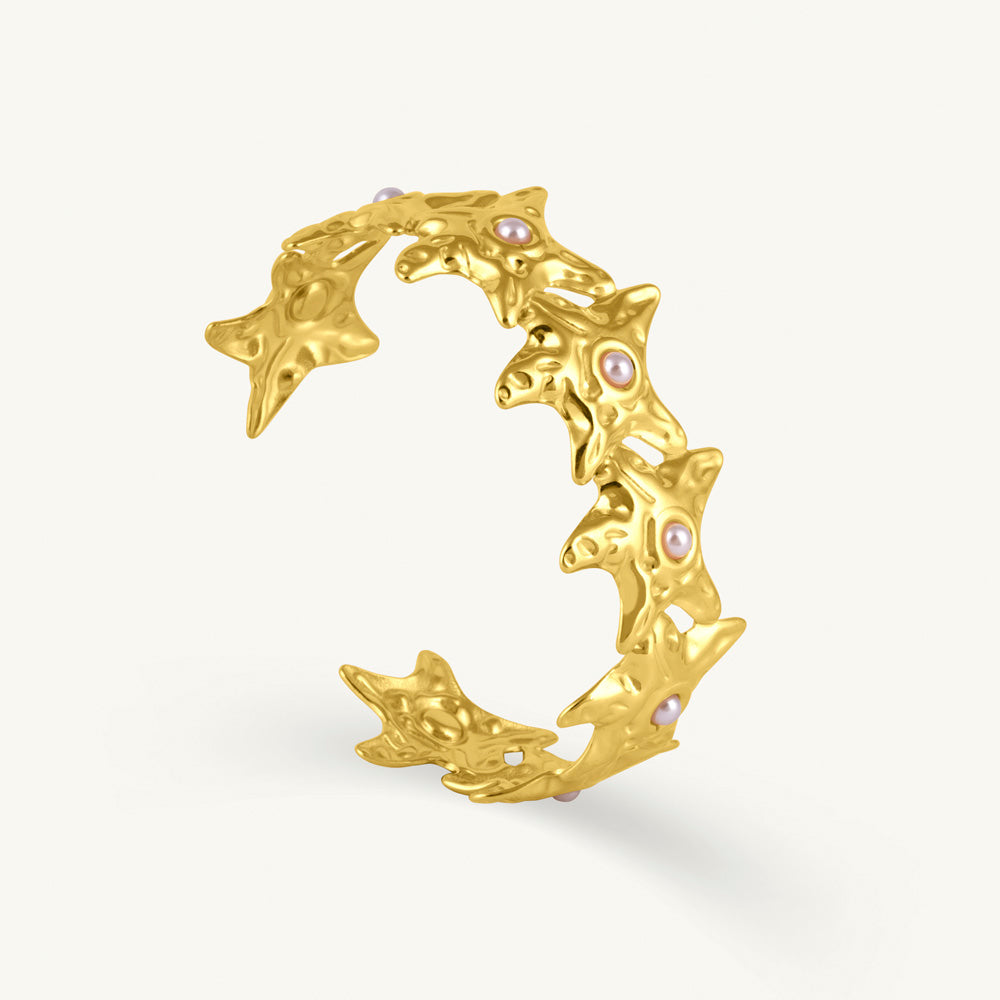 Cosmic Edge Cuff Bracelet - view 2