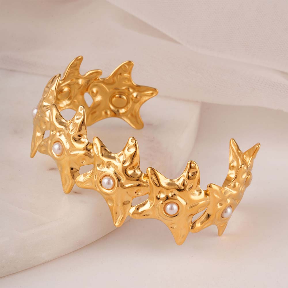 Cosmic Edge Cuff Bracelet - view 3