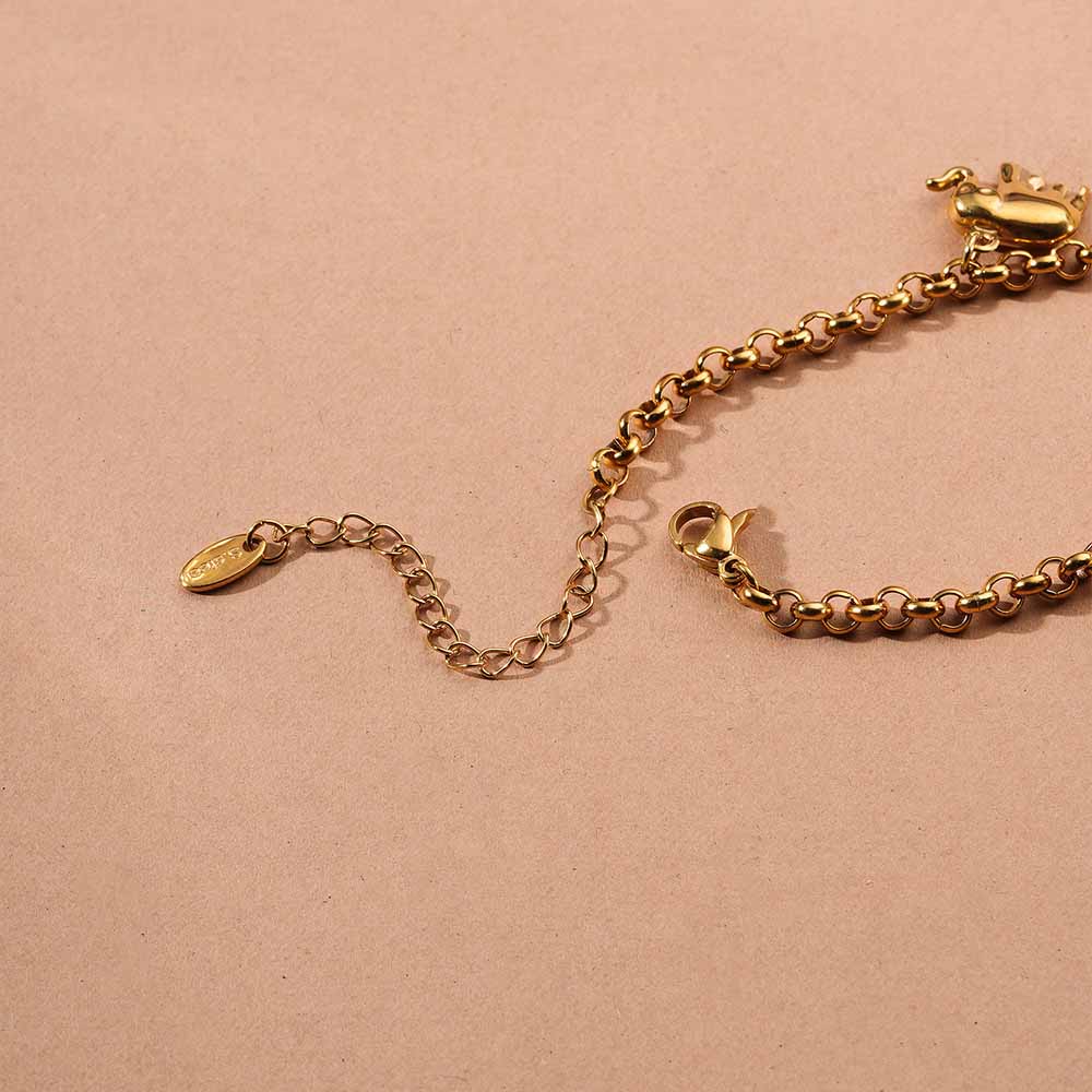 Boho Elephant & Bloom Charm Bracelet - view 6