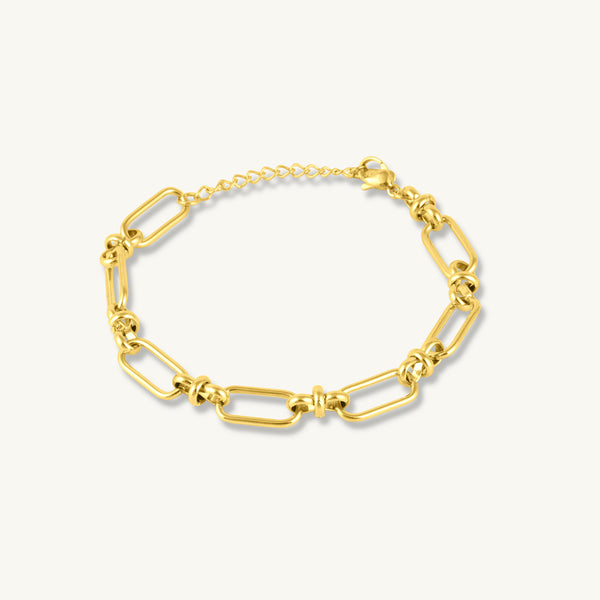Bold Metal Link Chain Bracelet - Image 1