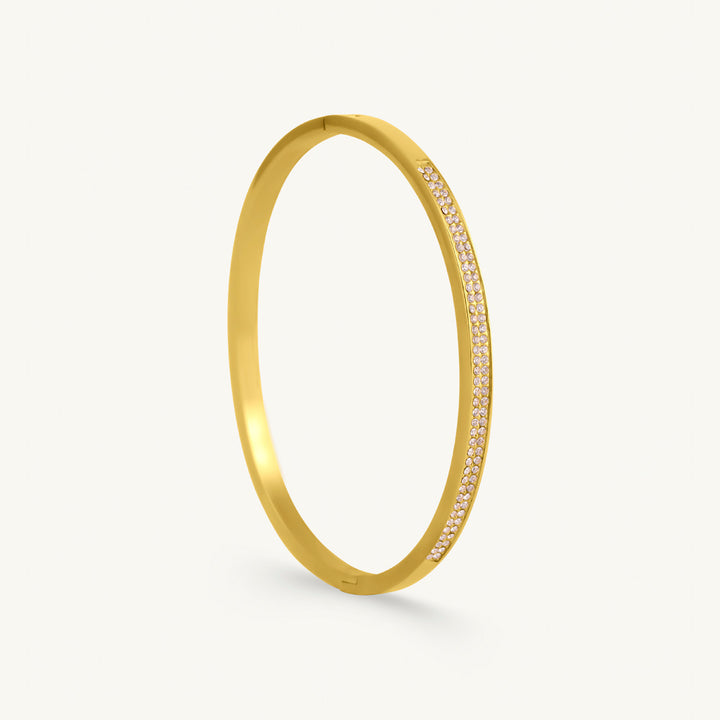 Classy Stone Bangle Bracelet-1