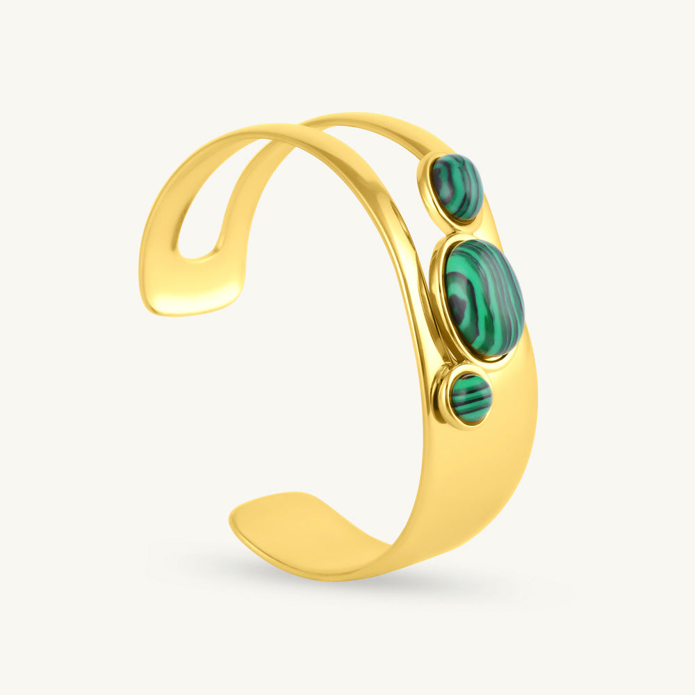 Luxe Stone Cuff Bracelet - view 2