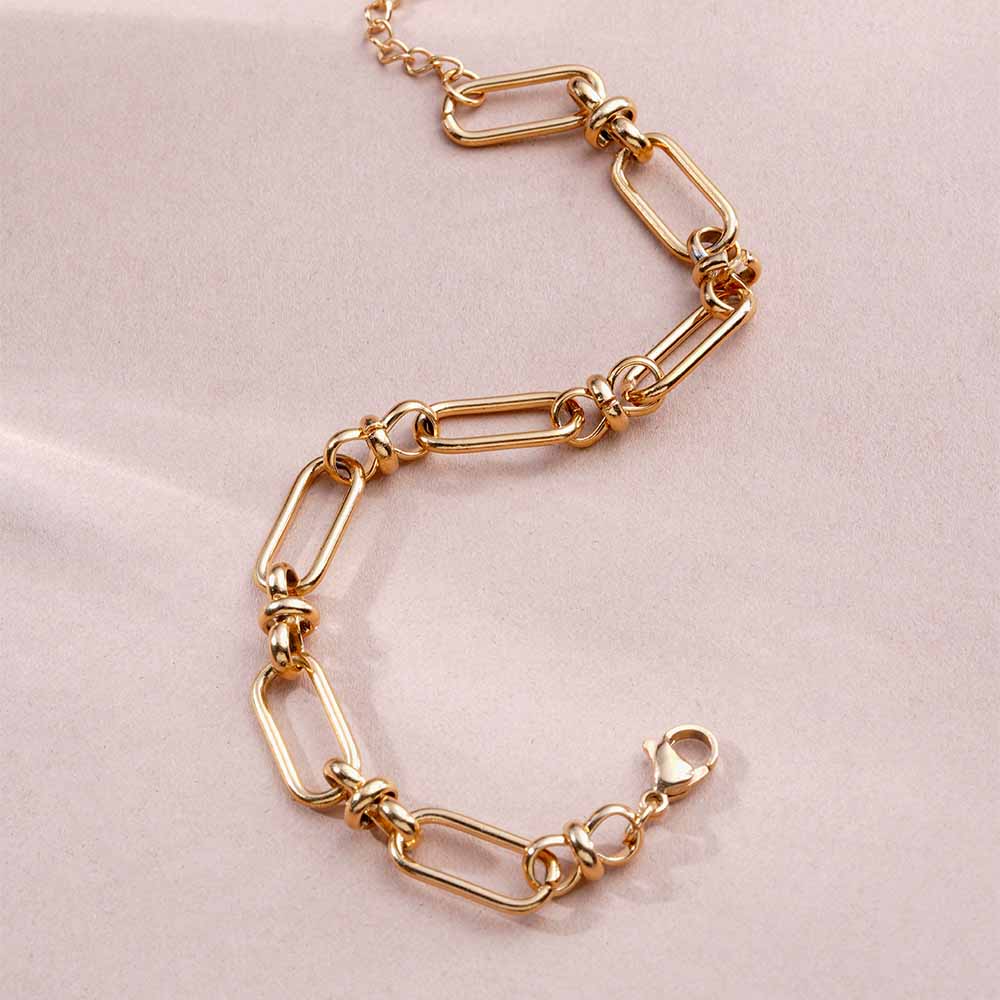 Bold Metal Link Chain Bracelet - view 5