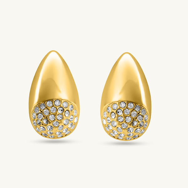 Studded Pave Tear Studs