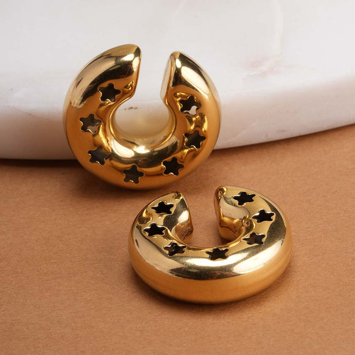 Starry Crescent Hoops - 2 