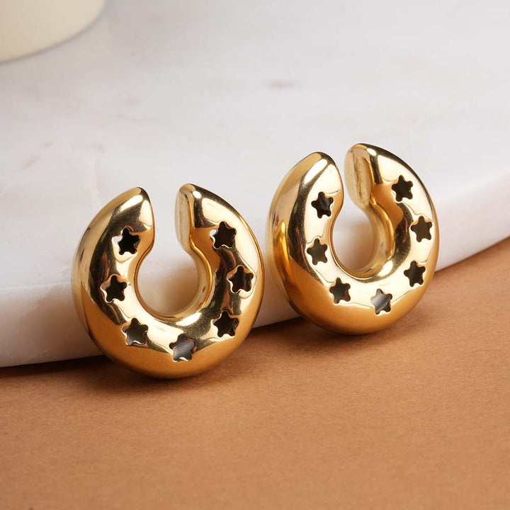 Starry Crescent Hoops - 3 