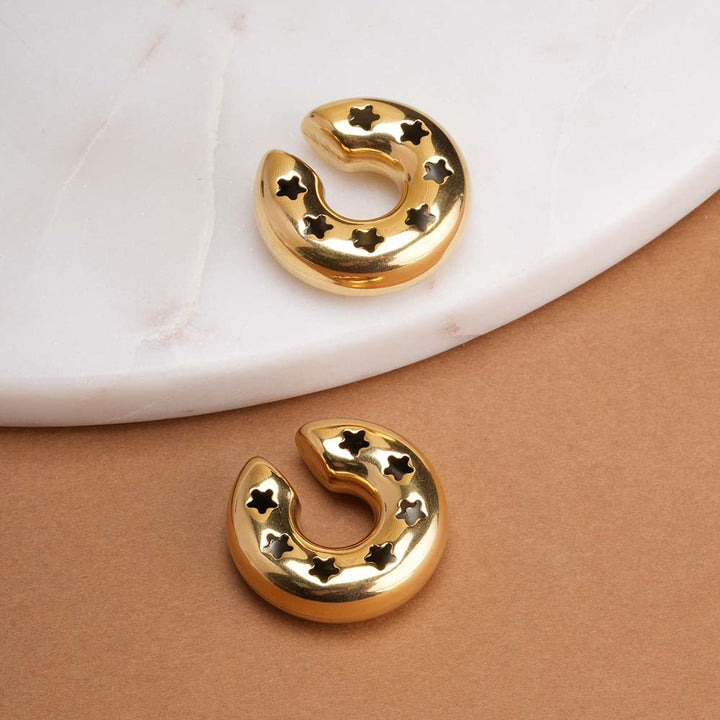 Starry Crescent Hoops - 4 