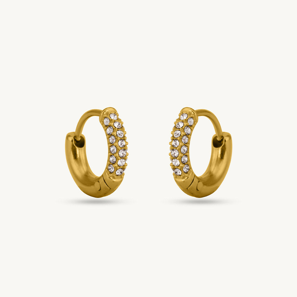 Gem Edge Glow Hoops