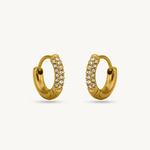 Gem Edge Glow Hoops