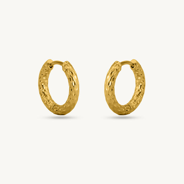 Golden Tidal Hoops