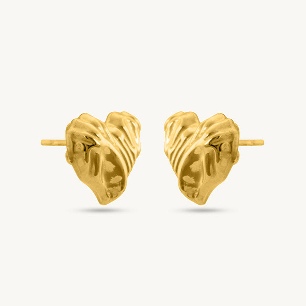 Waves of Love and Heart Studs
