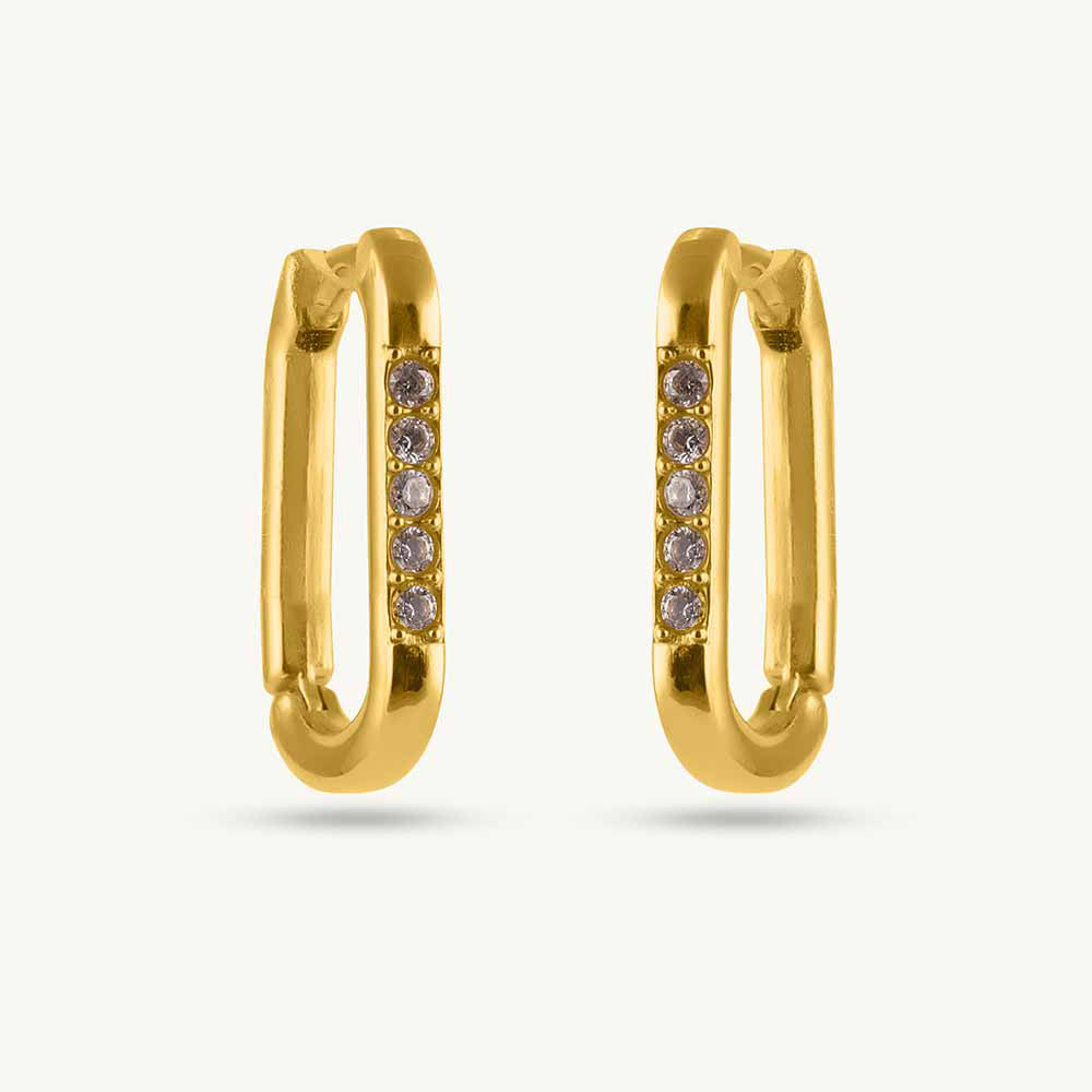 Crystal Edge Hoops