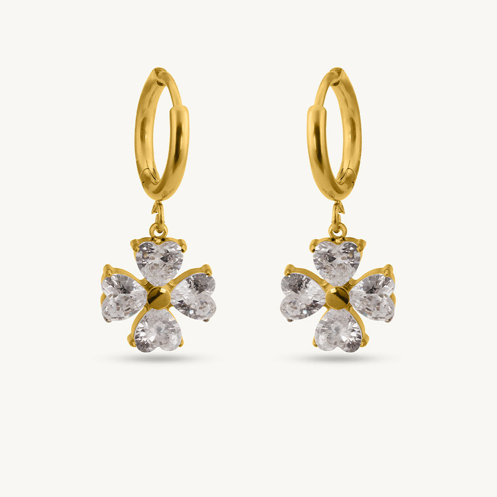 Petal Wish Drop Hoops