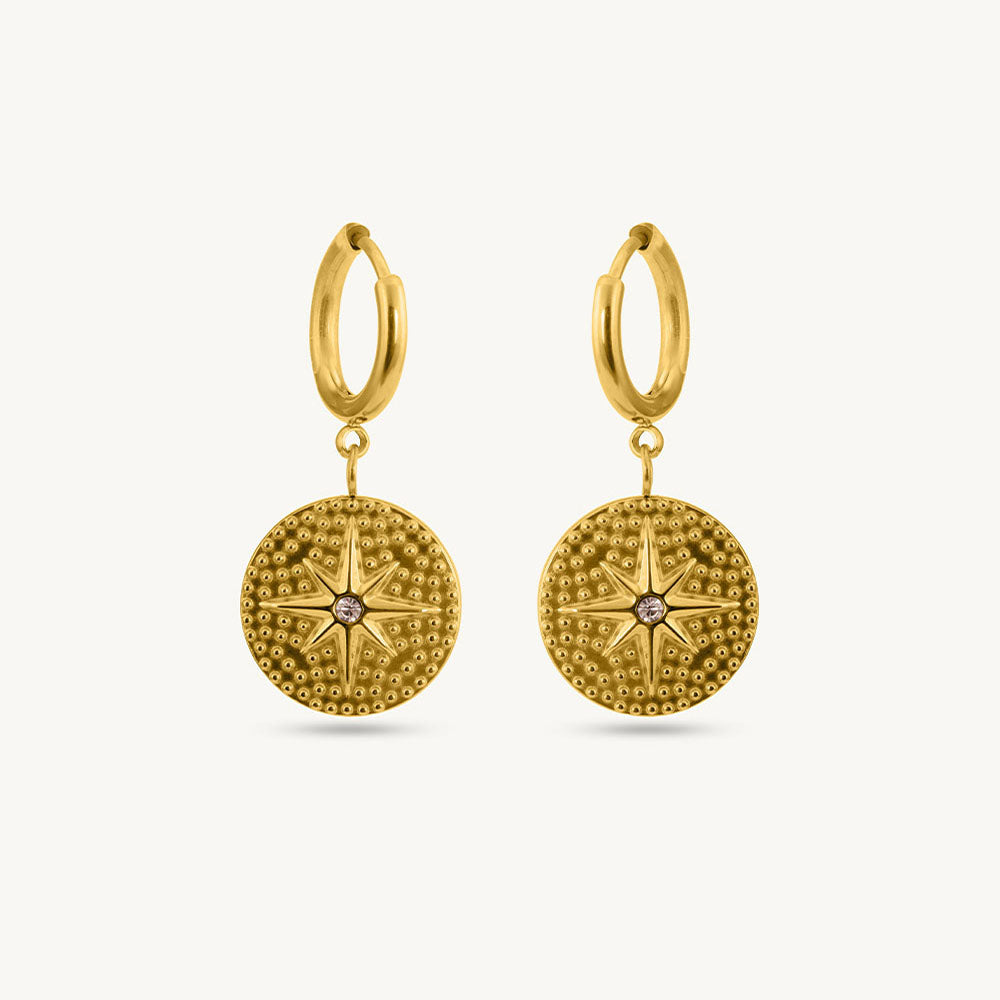 Solstice Spark Drop Hoops