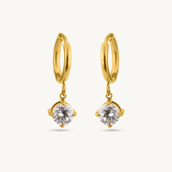 Golden Sparkle Hoops